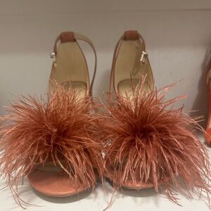 Sam Edelman Rust Feathered Heels
